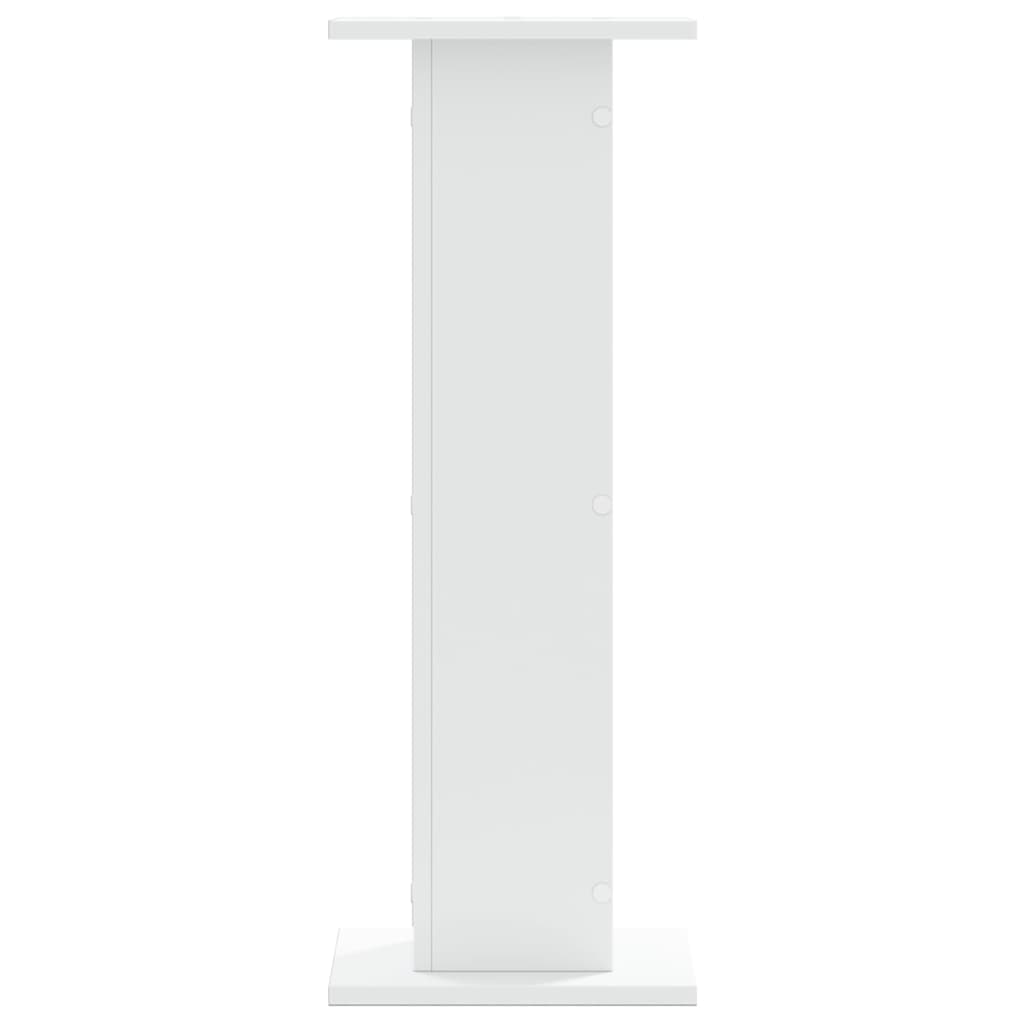 Portavasi per fiori set da 2 30 x 30 x 80 cm in legno ingegnerizzato bianco 02_0045281