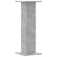 Supporti per Piante 2 pz Grigio Cemento 30x30x80 cm Truciolato