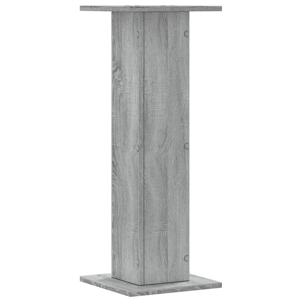 Supporti per Piante 2 pz Grigio Sonoma 30x30x80cm in Truciolato 3307869