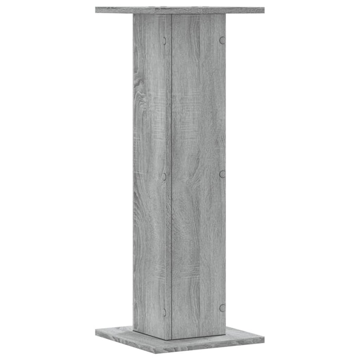 vidaXL Supporti per Piante 2 pz Grigio Sonoma 30x30x80cm in Truciolato