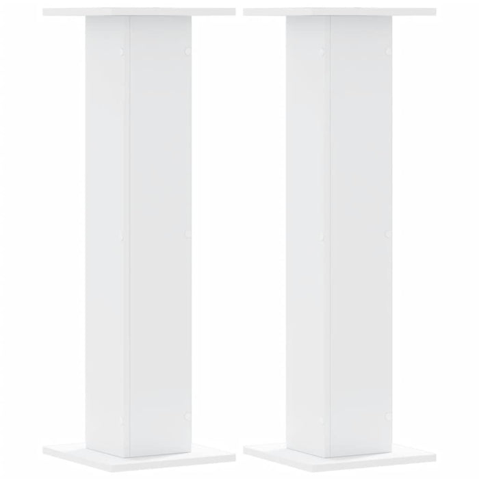 Supporti per Piante 2 pz Bianchi 30x30x95 cm Legno Multistrato 3307873