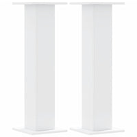 Portavasi per fiori set da 2 30 x 30 x 95 cm in legno ingegnerizzato bianco 02_0045283