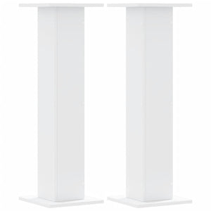 Supporti per Piante 2 pz Bianchi 30x30x95 cm Legno Multistrato