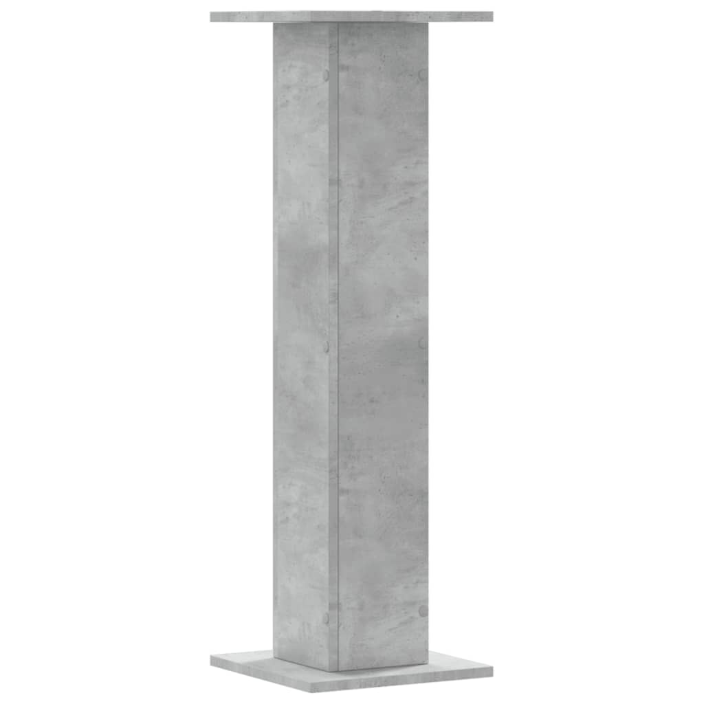 vidaXL Supporti per Piante 2 pz Grigio Cemento 30x30x95 cm Truciolato