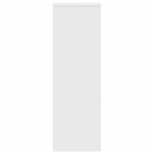 Portavasi per fiori set da 2 33 x 33 x 100 cm in legno ingegnerizzato bianco 02_0045286