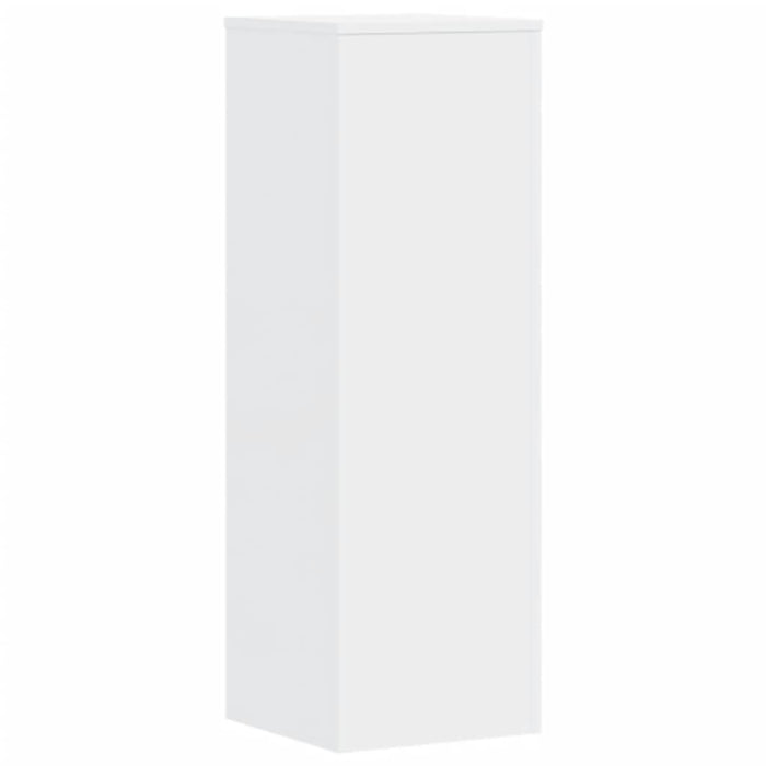 vidaXL Supporti per Piante 2 pz Bianchi 33x33x100 cm Legno Multistrato