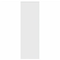 vidaXL Supporti per Piante 2 pz Bianchi 33x33x100 cm Legno Multistrato