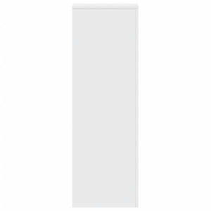 vidaXL Supporti per Piante 2 pz Bianchi 33x33x100 cm Legno Multistrato