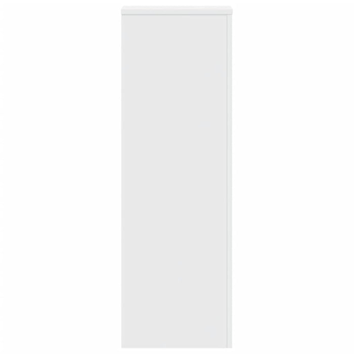 vidaXL Supporti per Piante 2 pz Bianchi 33x33x100 cm Legno Multistrato