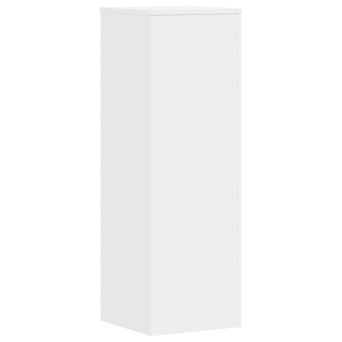 vidaXL Supporti per Piante 2 pz Bianchi 33x33x100 cm Legno Multistrato