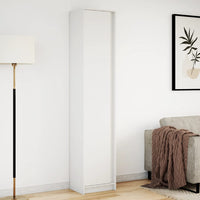 Credenza con LED-Buffet-Armadio da cucina Bianca 41,5x32,5x200 cm in Truciolato