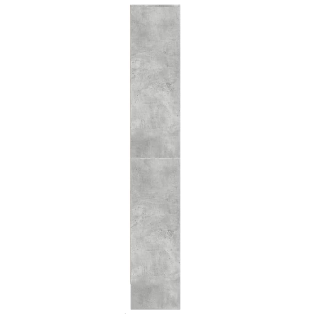 Credenza con LED Grigio Cemento 69x32,5x200 cm in Truciolato