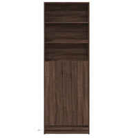 vidaXL Credenza con LED Rovere Marrone 69x32,5x200 cm in Truciolato