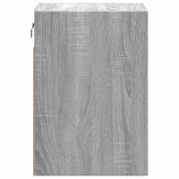 vidaXL Comodini a Parete con luci LED 2 pz Grigio Sonoma