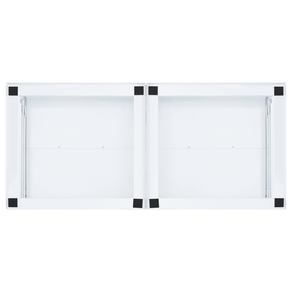 Piedistallo per Lavatrice Doppia con Ripiani Estraibili Bianco 4009871