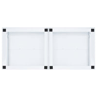 Piedistallo per Lavatrice Doppia con Ripiani Estraibili Bianco 4009871