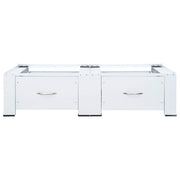 Mobiletto porta lavatrice doppio con cassetti bianco 4009869