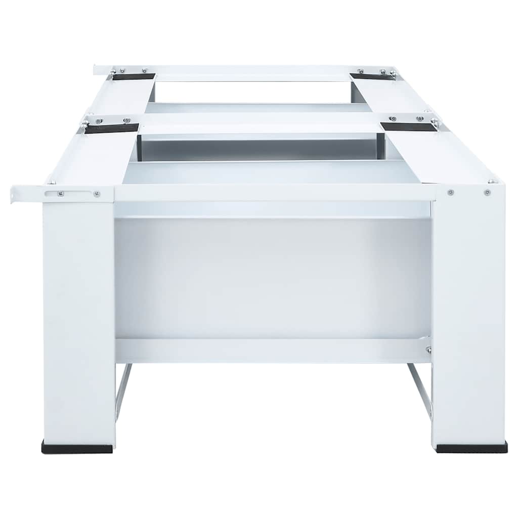Mobiletto porta lavatrice doppio con cassetti bianco 4009869