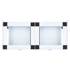 Mobiletto porta lavatrice doppio con cassetti bianco 4009869