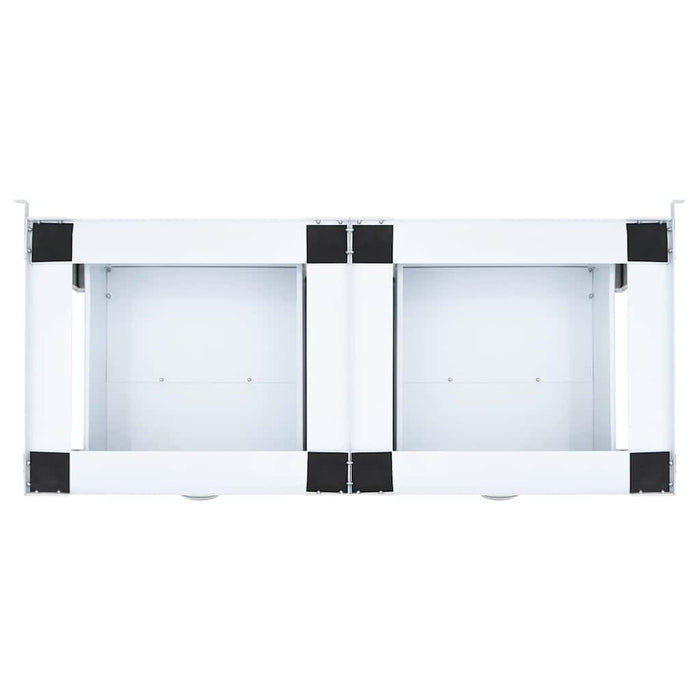 Mobiletto porta lavatrice doppio con cassetti bianco 4009869