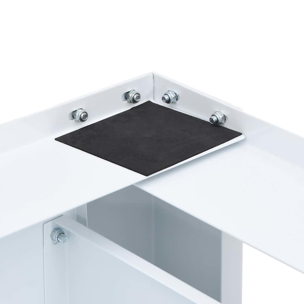 Mobiletto porta lavatrice doppio con cassetti bianco 4009869