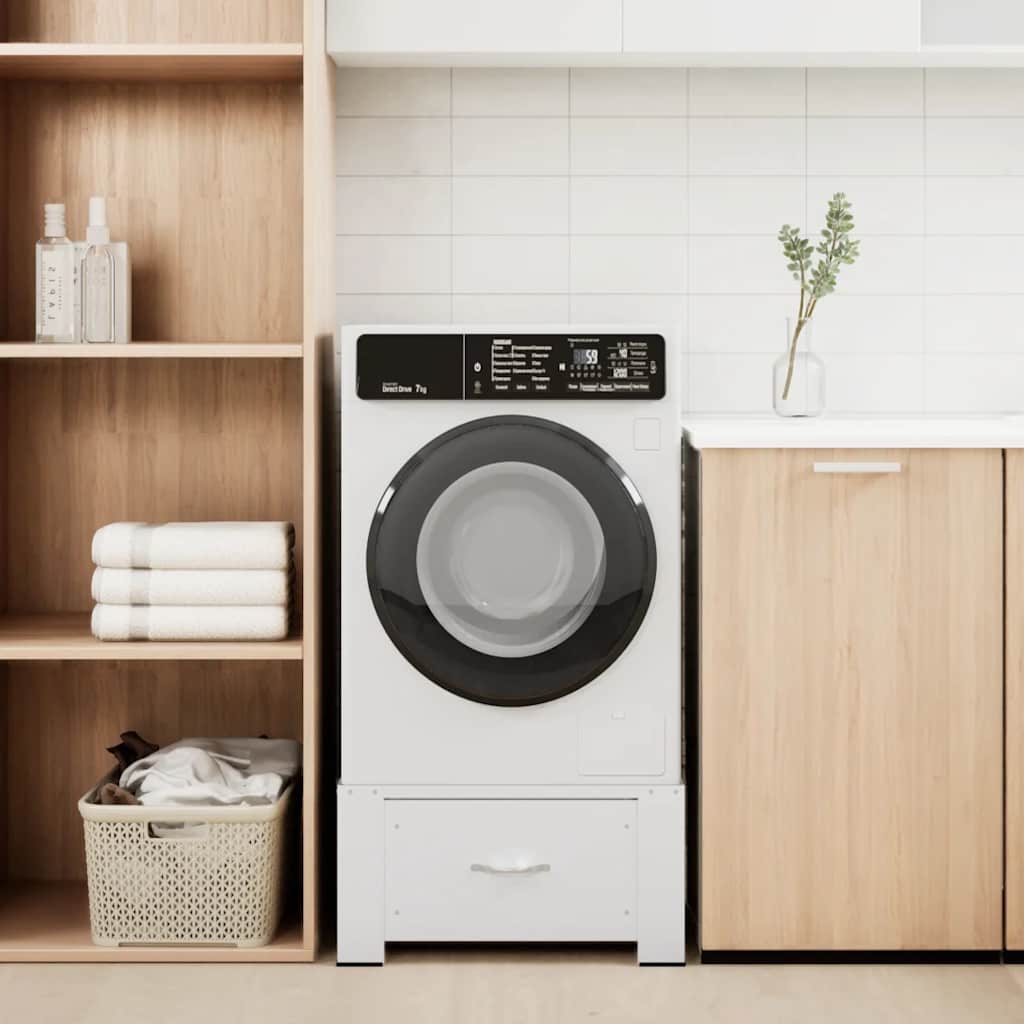 Piedistallo per lavatrice con cassetto bianco 4009868