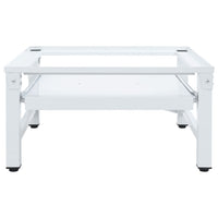 Supporto Lavatrice e Asciugatrice con Mensola Estraibile Bianco 4009873