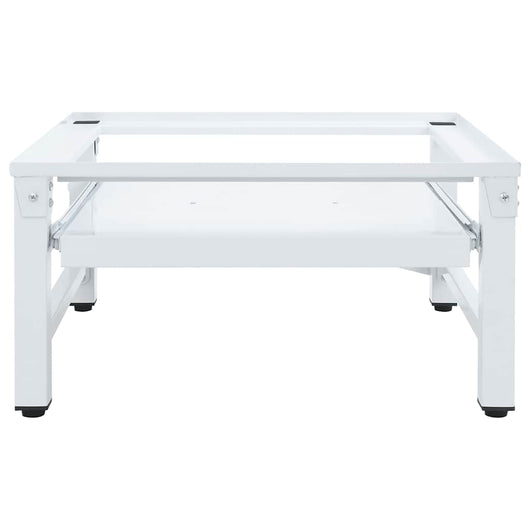 Supporto Lavatrice e Asciugatrice con Mensola Estraibile Bianco 4009873