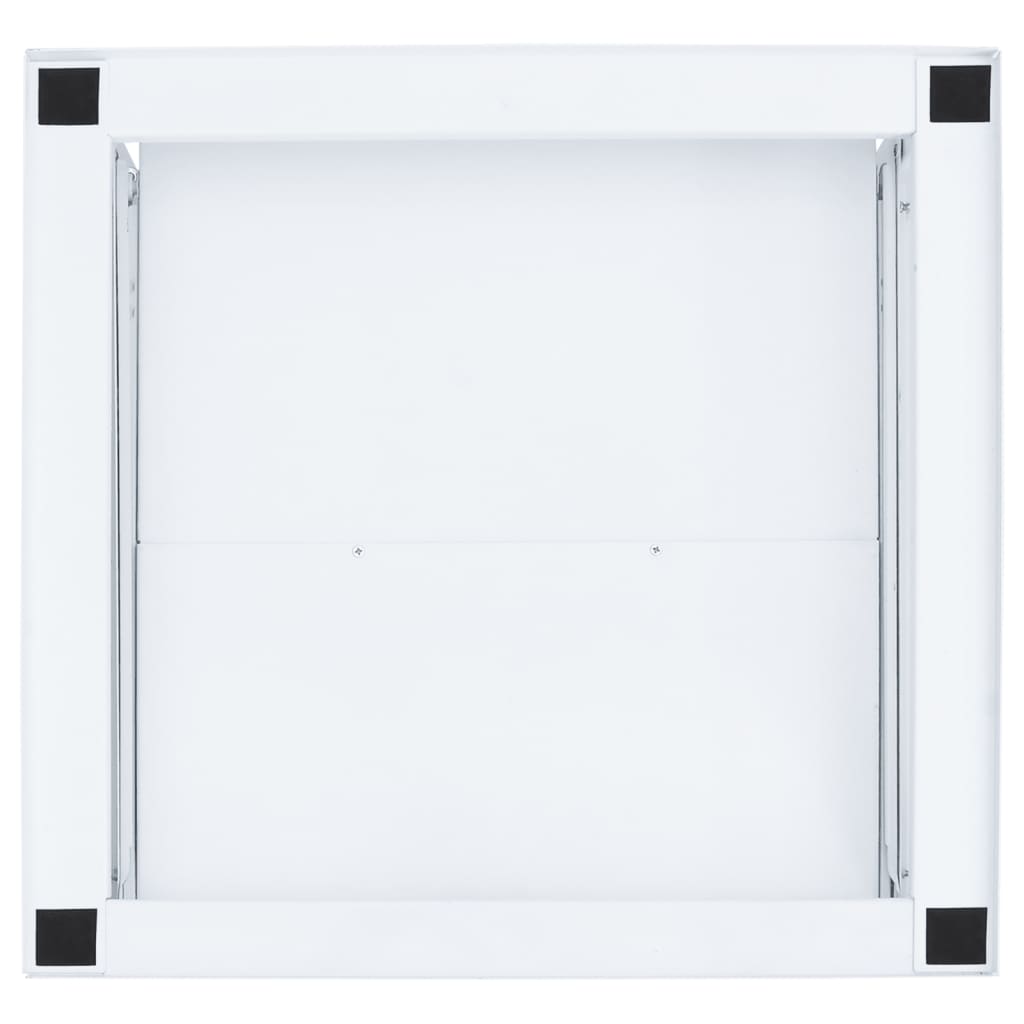 Supporto Lavatrice e Asciugatrice con Mensola Estraibile Bianco 4009873