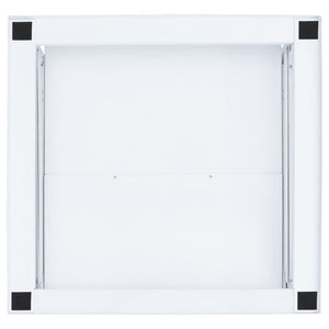 Supporto Lavatrice e Asciugatrice con Mensola Estraibile Bianco 4009873