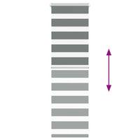 Tenda a Rullo Zebra Larghezza Tessuto 40,9 cm Poliestere 4014094