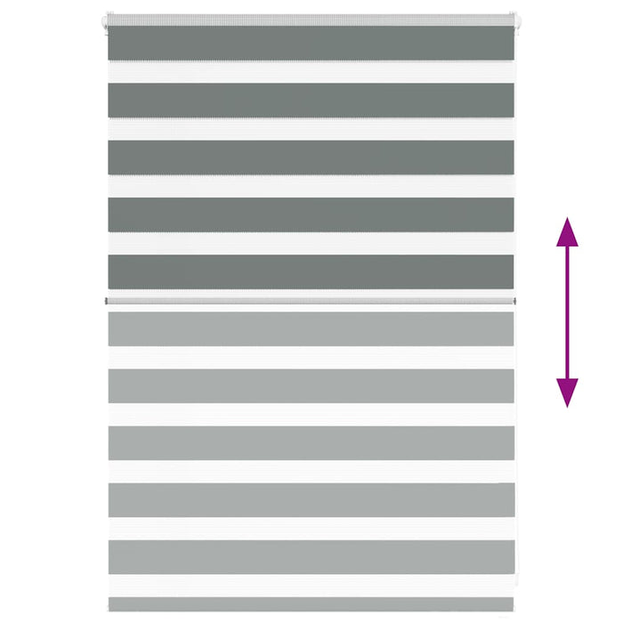 vidaXL Tenda a Rullo Zebra Larghezza Tessuto 90,9 cm Poliestere