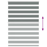 Tenda a Rullo Zebra Larghezza Tessuto 100,9 cm Poliestere 4014106