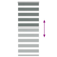 Tenda a Rullo Zebra Larghezza Tessuto 60,9 cm Poliestere 4014124