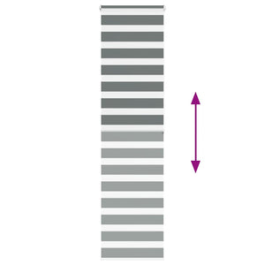 Tenda a Rullo Zebra Larghezza Tessuto 55,9 cm Poliestere