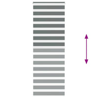 Tenda a Rullo Zebra Larghezza Tessuto 75,9 cm Poliestere 4014153