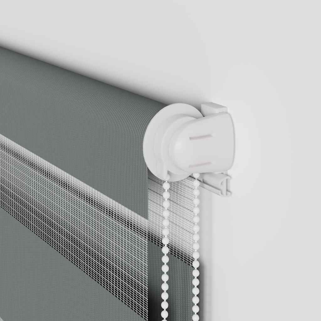 vidaXL Tenda a Rullo Zebra Larghezza Tessuto 85,9 cm Poliestere