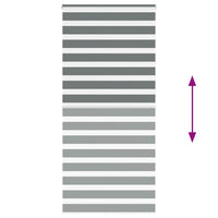 Tenda a Rullo Zebra Larghezza Tessuto 105,9 cm Poliestere 4014159