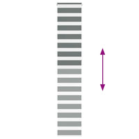 vidaXL Tenda a Rullo Zebra Larghezza Tessuto 45,9 cm Poliestere