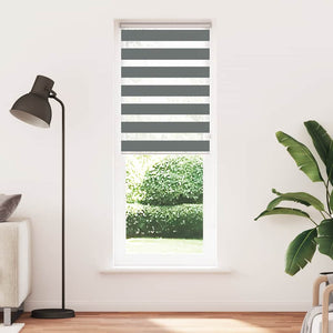 vidaXL Tenda a Rullo Zebra Larghezza Tessuto 70,9 cm Poliestere
