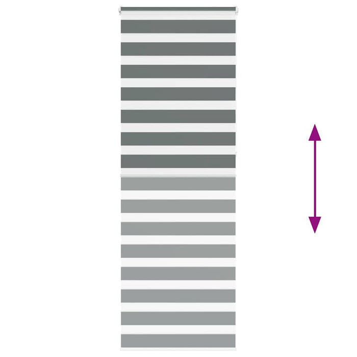 vidaXL Tenda a Rullo Zebra Larghezza Tessuto 70,9 cm Poliestere