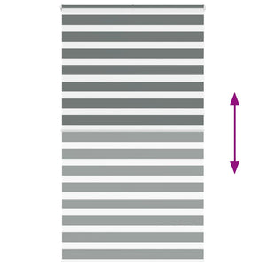 Tenda a Rullo Zebra Larghezza Tessuto 125,9 cm Poliestere