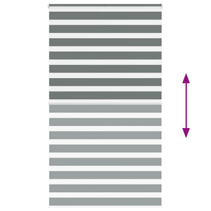 Tenda a Rullo Zebra Larghezza Tessuto 130,9 cm Poliestere 4014190