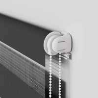 vidaXL Tenda a Rullo Zebra Nero Larghezza Tessuto 90,9 cm Poliestere