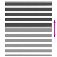 Tenda a Rullo Zebra Nero Larghezza Tessuto 120,9 cm Poliestere 4014214