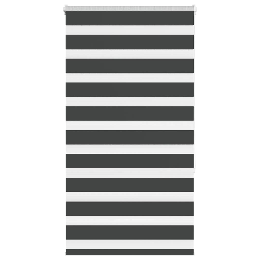 Tenda a Rullo Zebra Nero Larghezza Tessuto 75,9 cm Poliestere