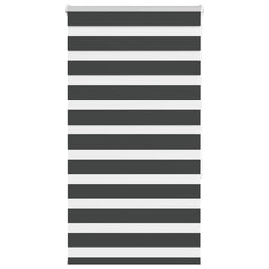 Tenda a Rullo Zebra Nero Larghezza Tessuto 75,9 cm Poliestere