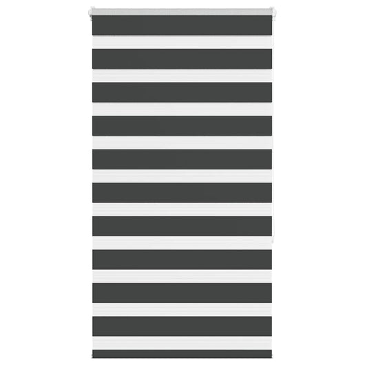 Tenda a Rullo Zebra Nero Larghezza Tessuto 75,9 cm Poliestere
