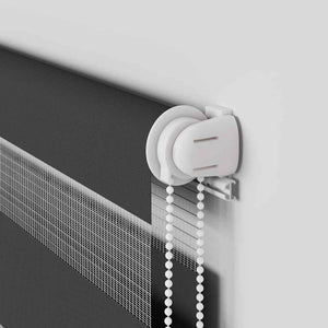 Tenda a Rullo Zebra Nero Larghezza Tessuto 75,9 cm Poliestere