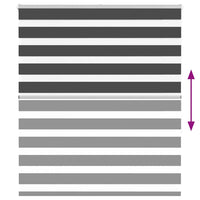 Tenda a Rullo Zebra Nero Larghezza Tessuto 120,9 cm Poliestere 4014240